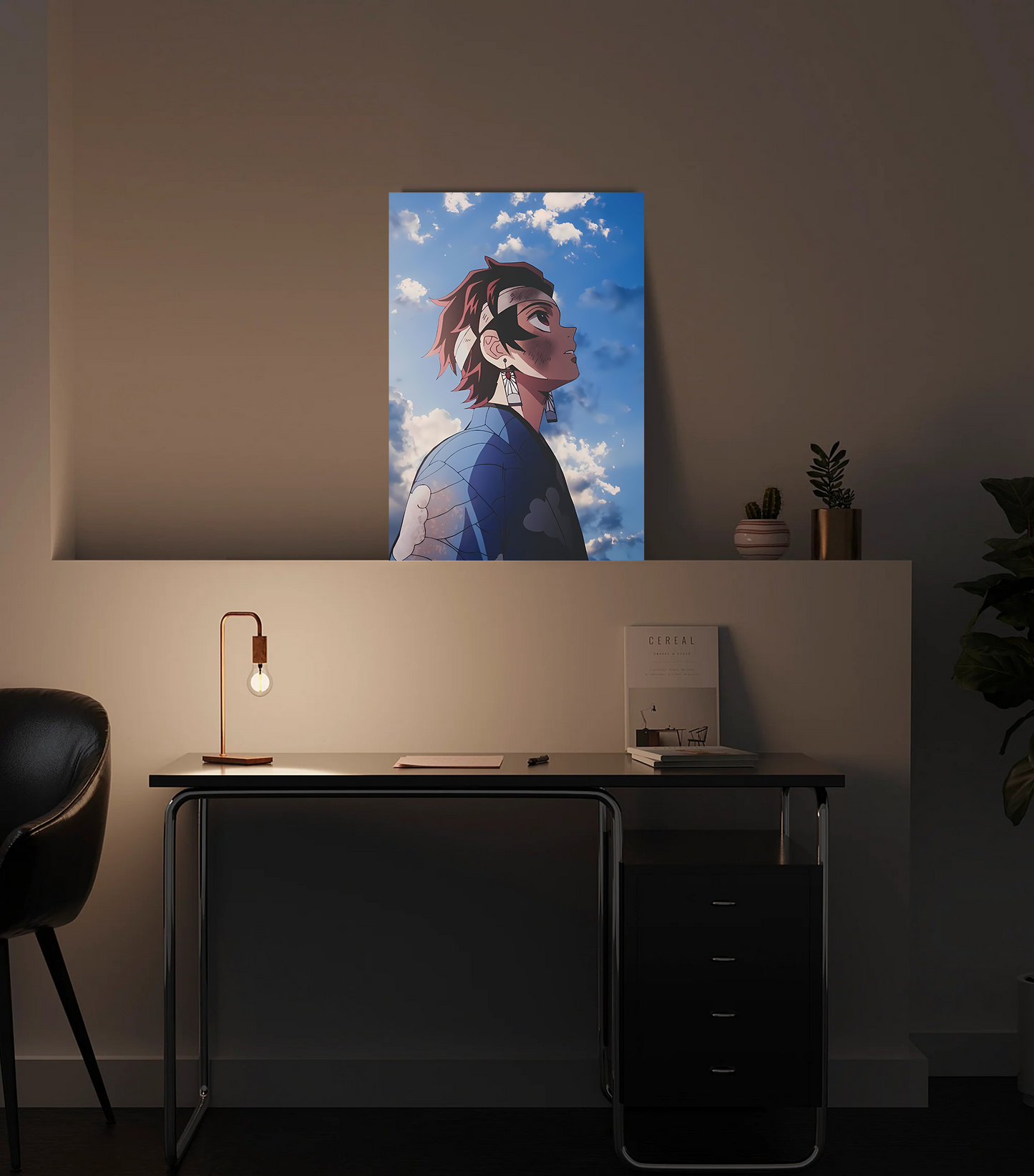 Tanjiro Kamado Demon Slayer Premium Photo Frame – High Quality Anime Wall Art