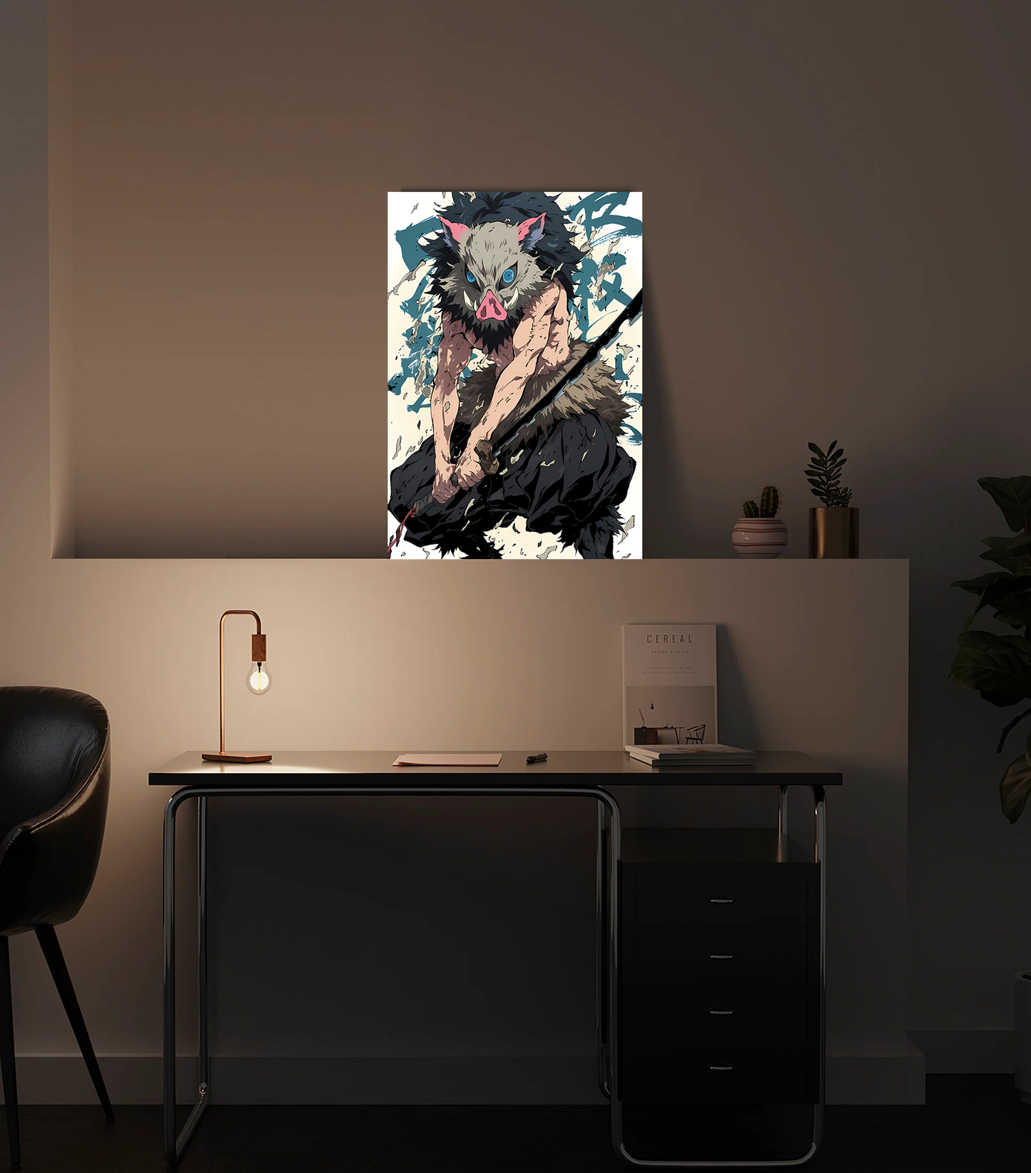 Inosuke Demon Slayer Premium Photo Frame – High Quality Anime Wall Art