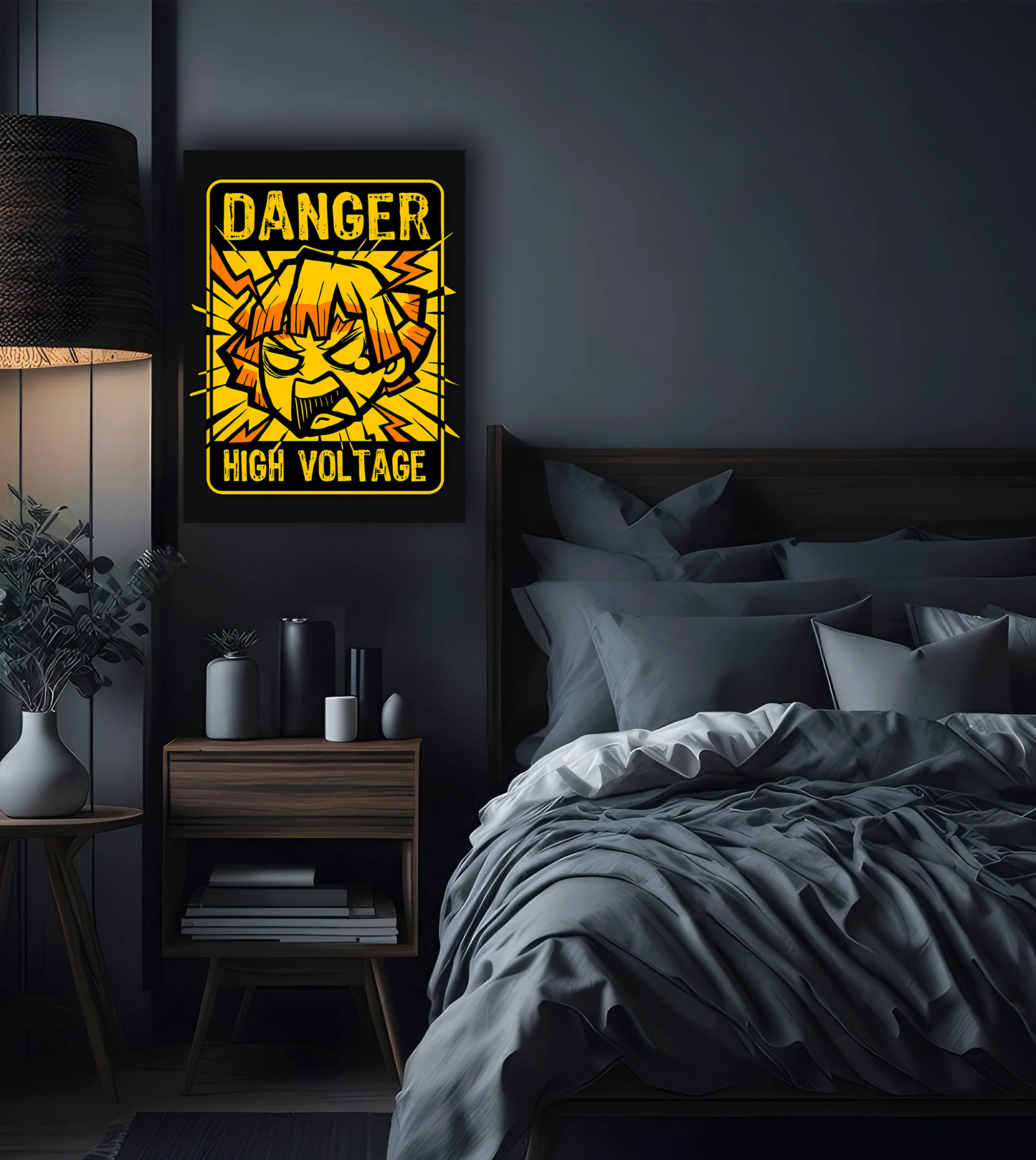 Zenitsu Demon Slayer Premium Photo Frame – High Quality Anime Wall Art