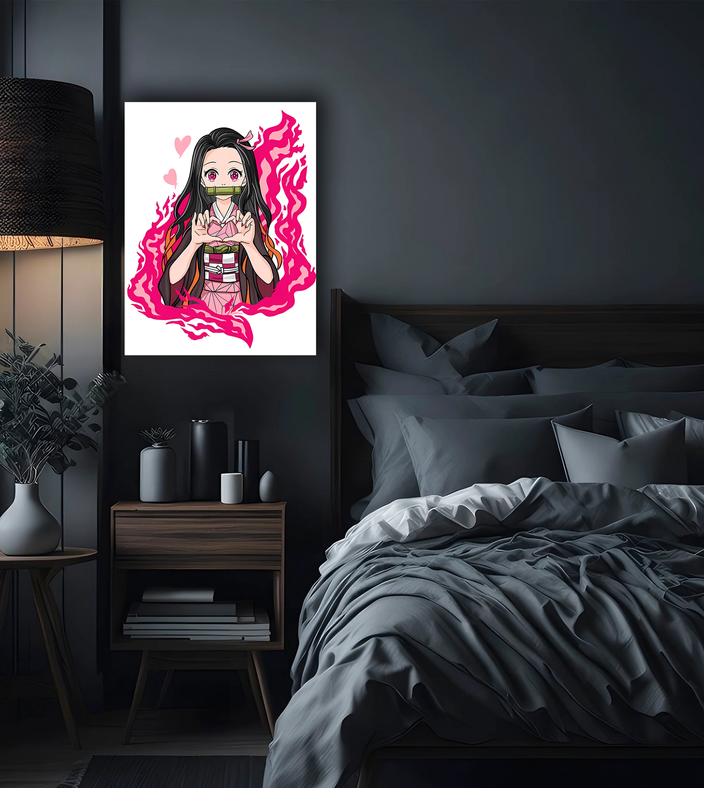 Nezuko Kamado Demon Slayer Premium Photo Frame – High Quality Anime Wall Art