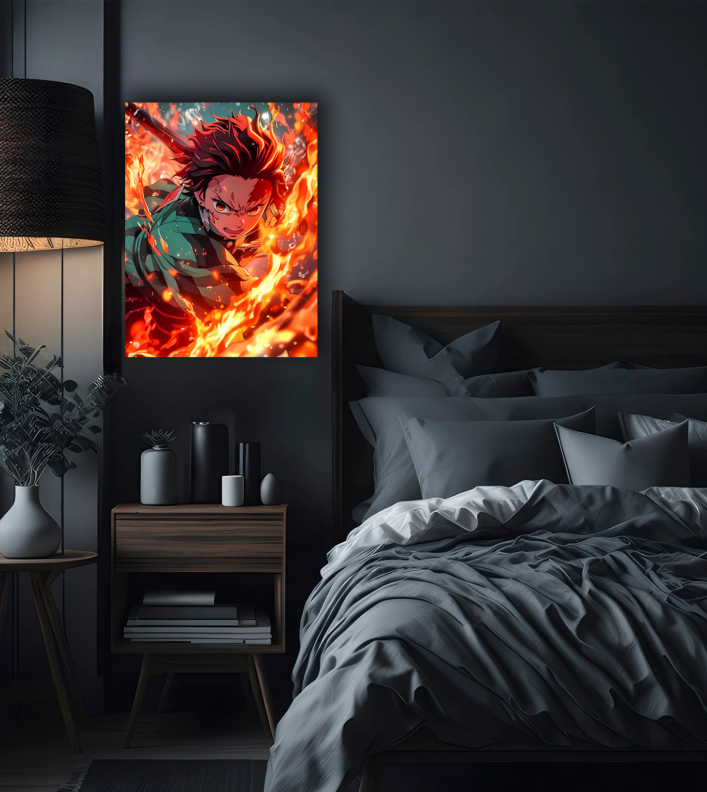 Tanjiro Kamado Demon Slayer Premium Photo Frame – High Quality Anime Wall Art