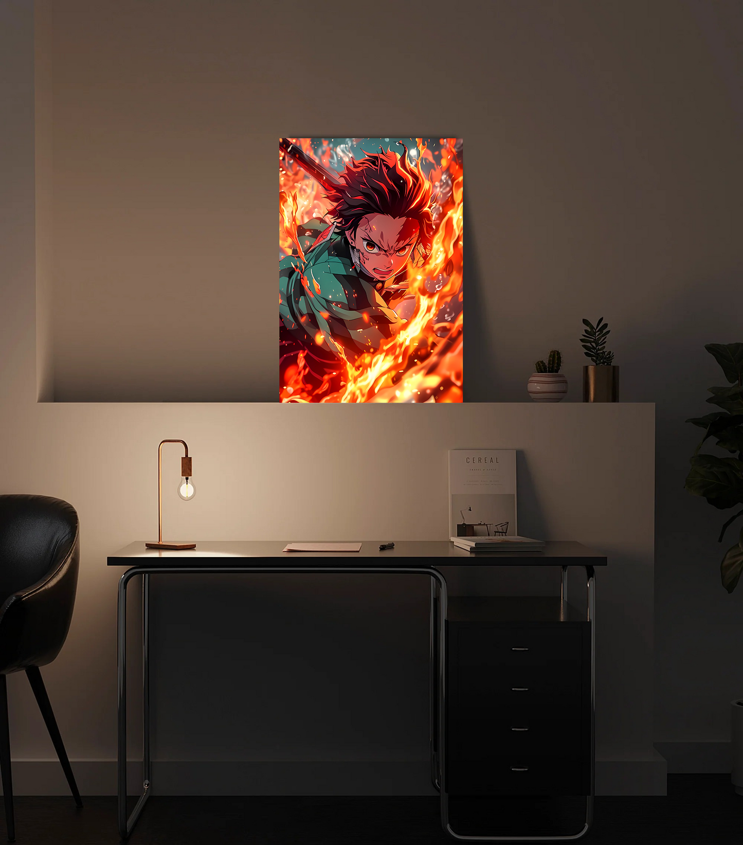 Tanjiro Kamado Demon Slayer Premium Photo Frame – High Quality Anime Wall Art