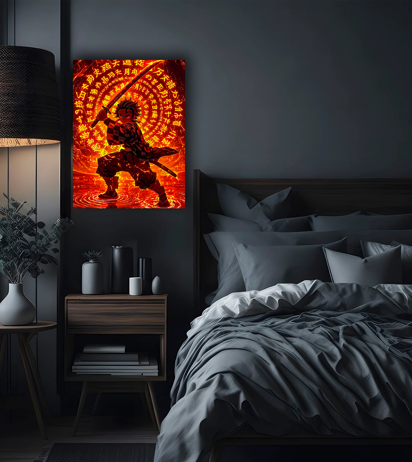 Tanjiro Kamado Demon Slayer Premium Photo Frame – High Quality Anime Wall Art