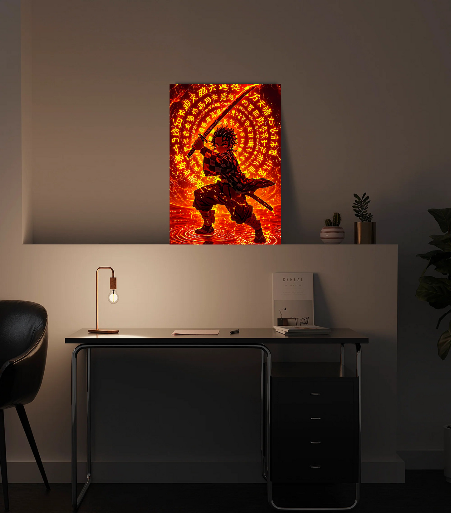 Tanjiro Kamado Demon Slayer Premium Photo Frame – High Quality Anime Wall Art