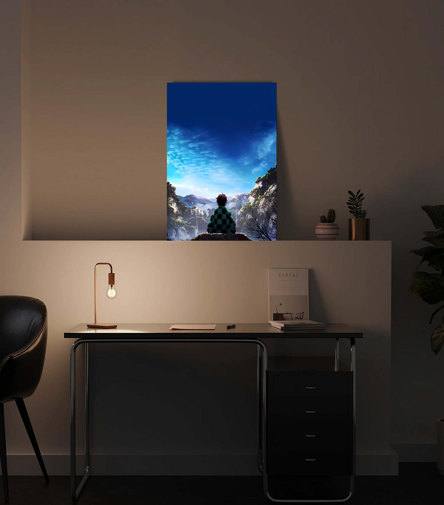 Tanjiro Kamado Demon Slayer Premium Photo Frame – High Quality Anime Wall Art