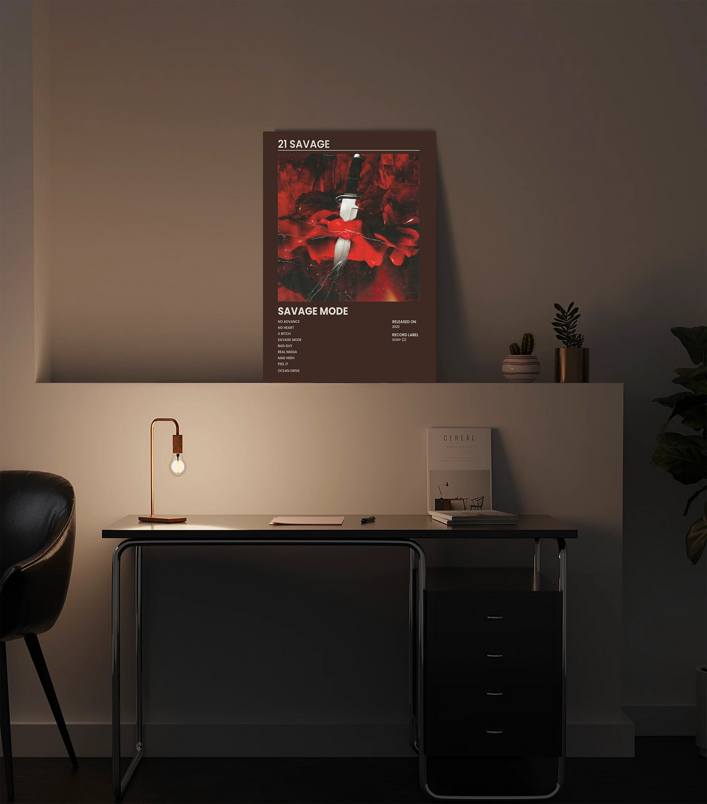 SAVAGE MODE - 21 Savage Hip Hop Album Premium Photo Frame – High Quality Hip Hop Wall Art