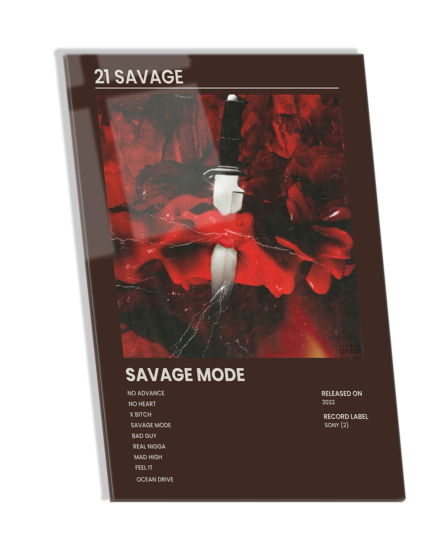 SAVAGE MODE - 21 Savage Hip Hop Album Premium Photo Frame – High Quality Hip Hop Wall Art