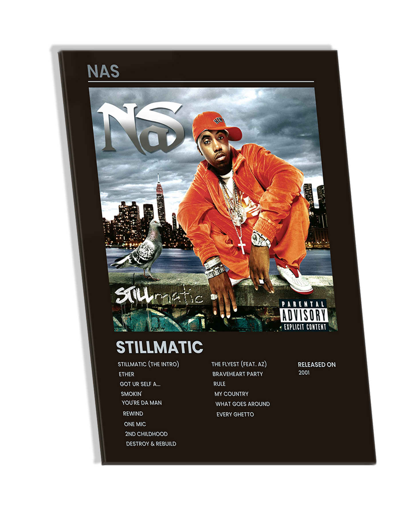 STILLMATIC - Nas Hip Hop Album Premium Photo Frame – High Quality Hip Hop Wall Art