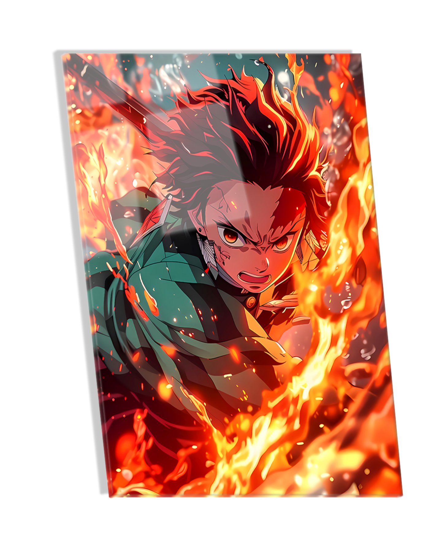 Tanjiro Kamado - Demon Slayer Premium Acrylic Photo Frame Anime Wall art, anime posters, canvas art, anime metallic posters