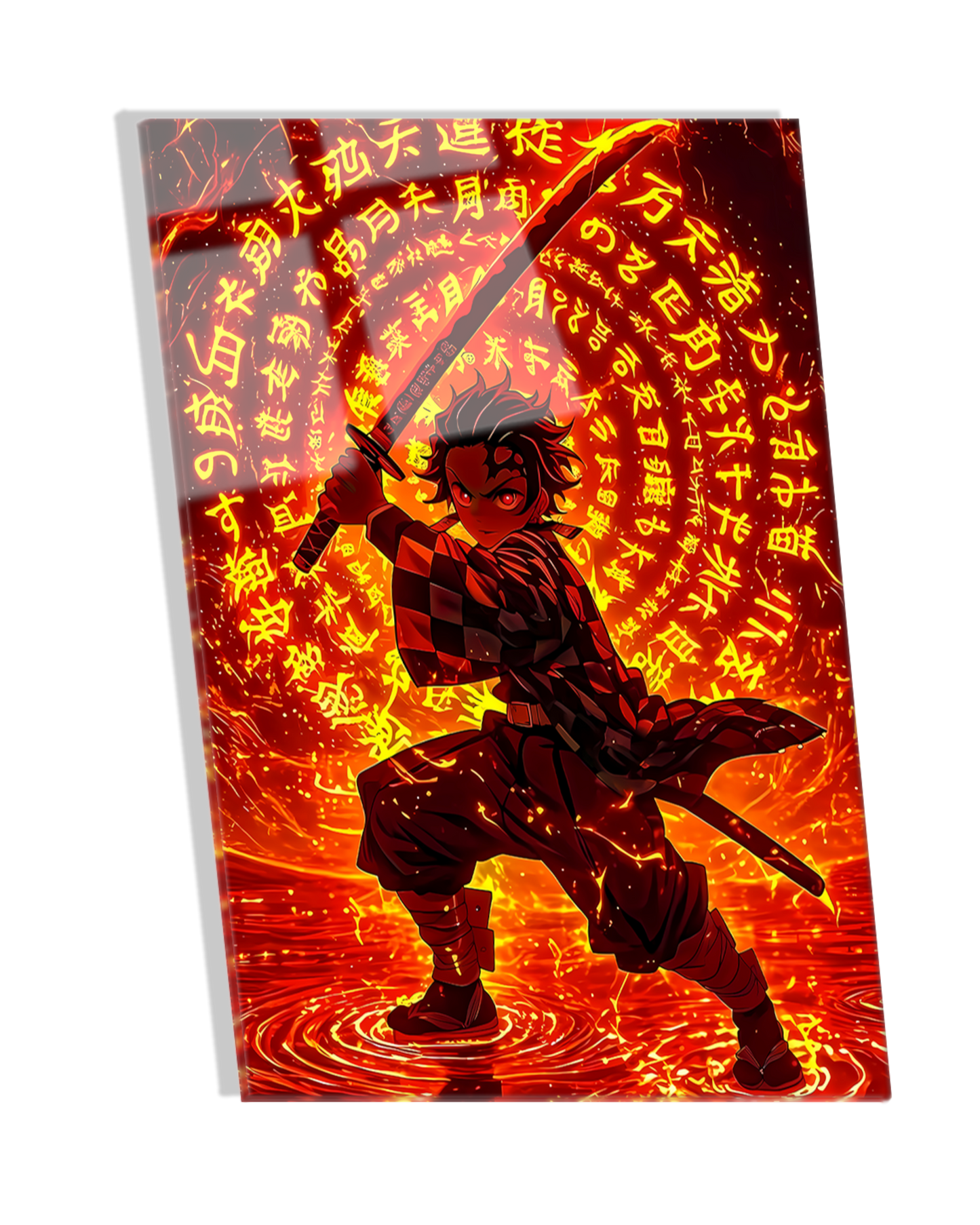 Tanjiro Kamado - Demon Slayer Premium Acrylic Photo Frame Anime Wall art, anime posters, canvas art, anime metallic posters