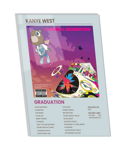 GRADUATION  - Kanye West Hip Hop Album Premium Photo Frame –  High Quality Hip Hop Wall Art