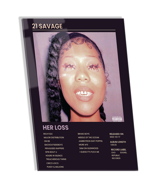 Her Loss - 21 Savage Hip Hop Album Premium Photo Frame –  High Quality Hip Hop Wall Art