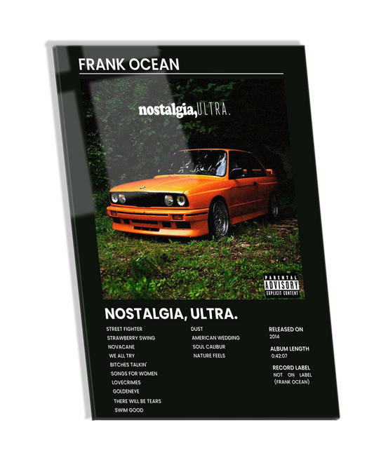 NOSTALGIA, ULTRA -  Frank Ocean Album Premium Photo Frame –  High Quality Wall Art