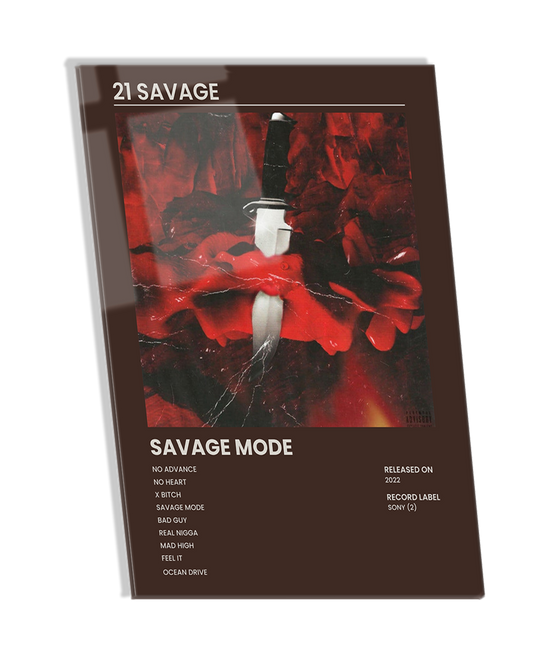 SAVAGE MODE - 21 Savage Hip Hop Album Premium Photo Frame –  High Quality Hip Hop Wall Art