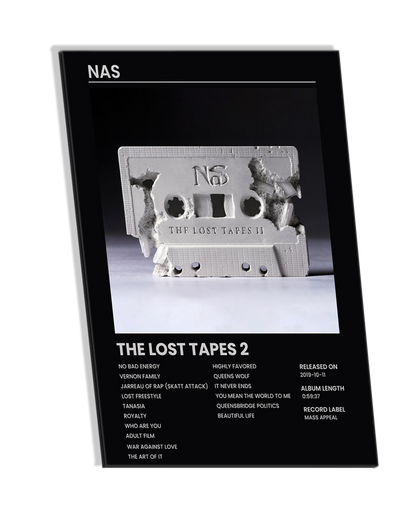 THE LOST TAPES 2 - Nas Hip Hop Album Premium Photo Frame –  High Quality Hip Hop Wall Art