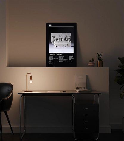 THE LOST TAPES 2 - Nas Hip Hop Album Premium Photo Frame –  High Quality Hip Hop Wall Art