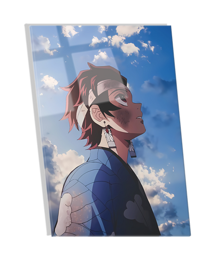 Tanjiro Kamado  - Demon Slayer Premium  Acrylic Photo Frame Anime Wall art, anime posters, canvas art, anime metallic posters