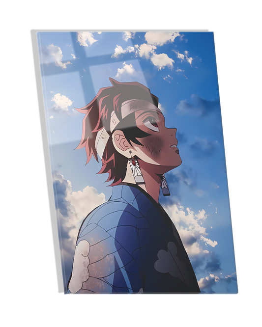 Tanjiro Kamado  - Demon Slayer Premium  Acrylic Photo Frame Anime Wall art, anime posters, canvas art, anime metallic posters