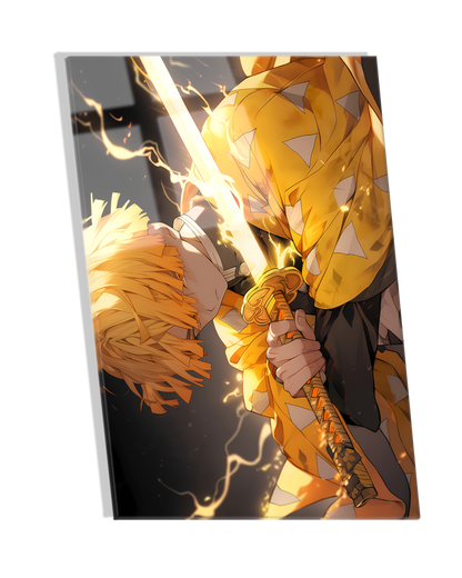 Zenitsu  - Demon Slayer Premium  Acrylic Photo Frame Wall art