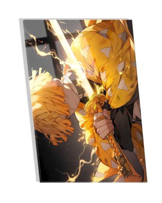 Zenitsu  - Demon Slayer Premium  Acrylic Photo Frame Wall art
