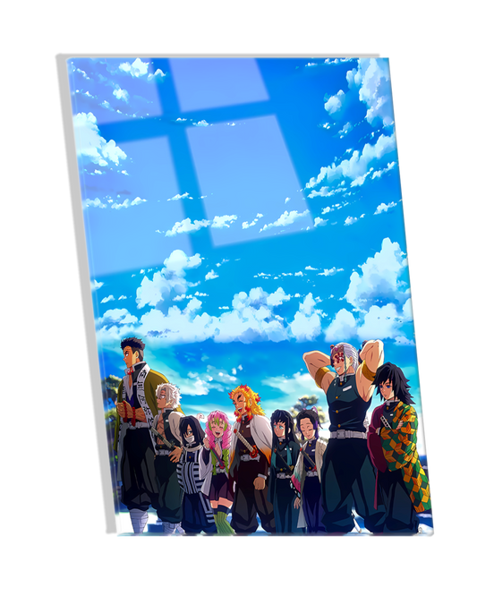 All Hashira  - Demon Slayer Premium  Acrylic Photo Frame Anime Wall art, anime posters, canvas art, anime metallic posters