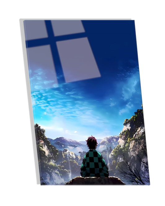 Tanjiro Kamado  - Demon Slayer Premium  Acrylic Photo Frame Anime Wall art, anime posters, canvas art, anime metallic posters