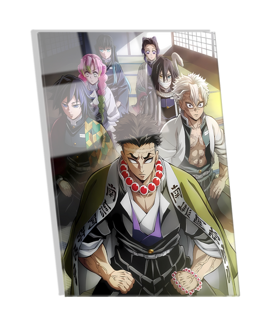 All Hashira- Demon Slayer Premium  Acrylic Photo Frame Anime Wall art, anime posters, canvas art, anime metallic posters